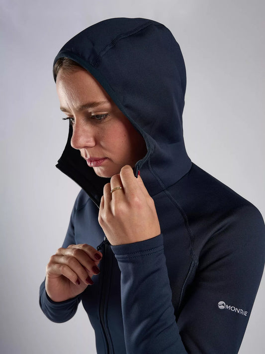 Montane Fury Full Zip Fleece Hoodie (Blue)