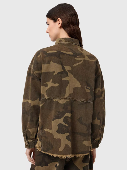 AllSaints Hettie Camouflage Shacket