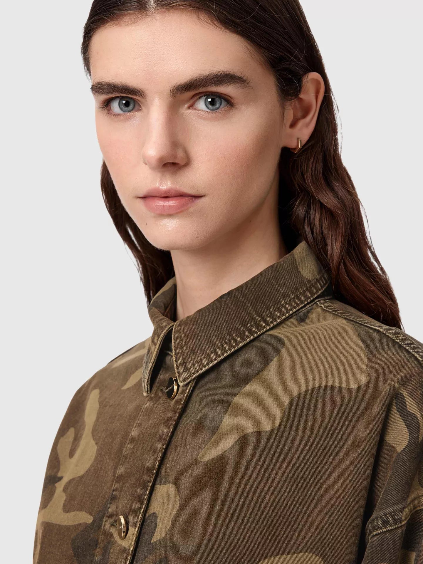 AllSaints Hettie Camouflage Shacket