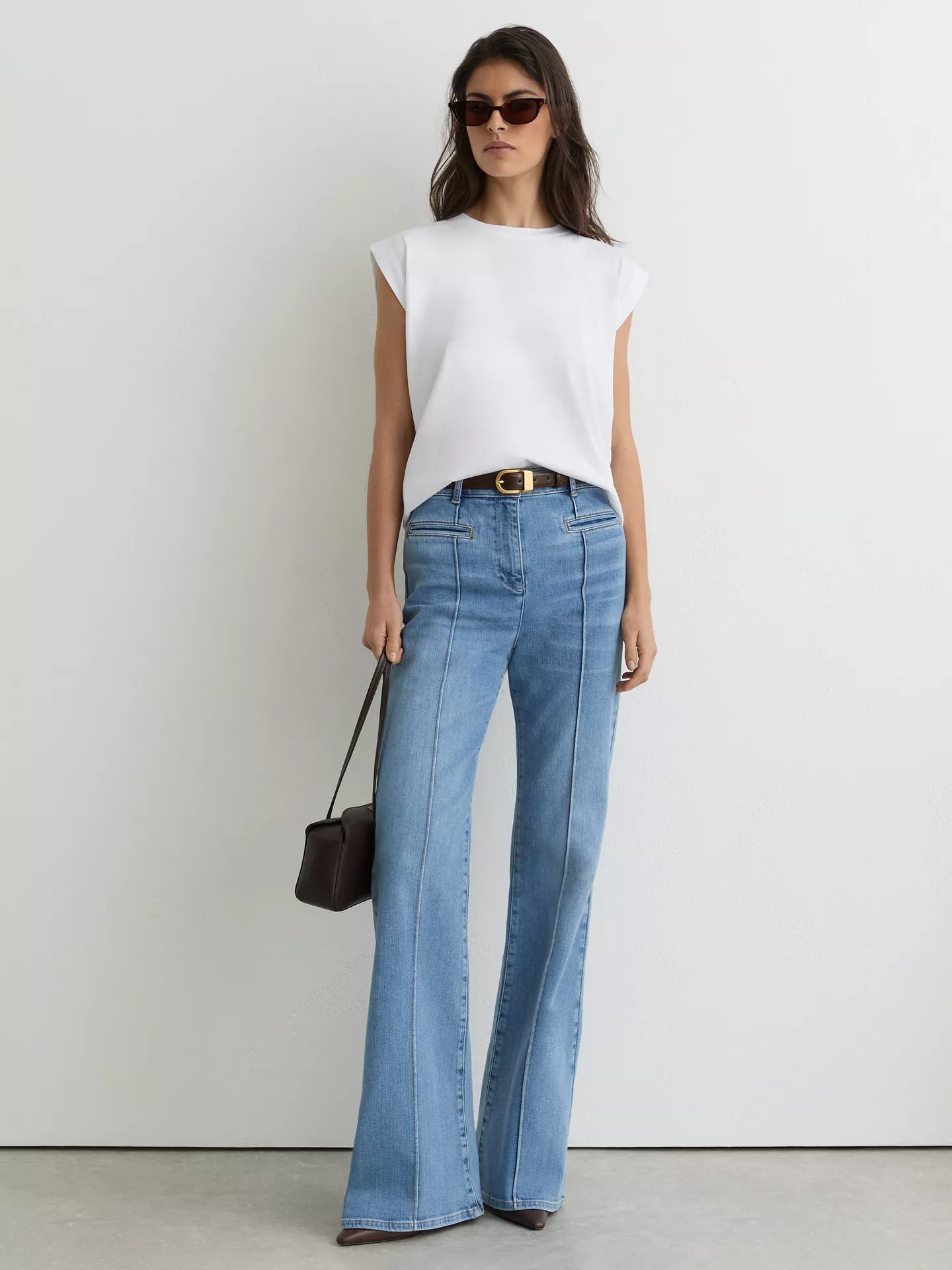 Reiss Millie Cap Sleeve T-Shirt