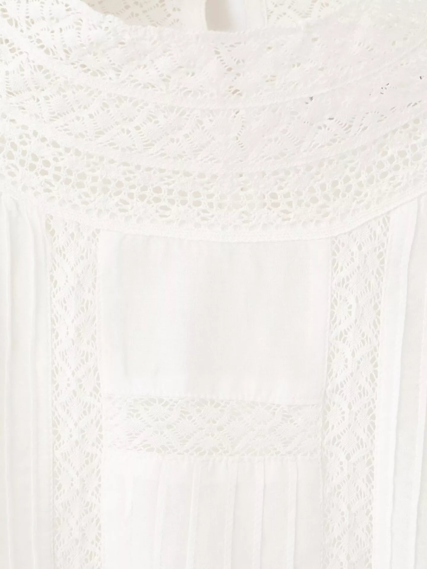 Mango High Neck Pintuck Blouse