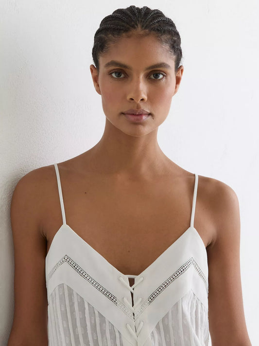 Reiss Semi Sheer Cami Top