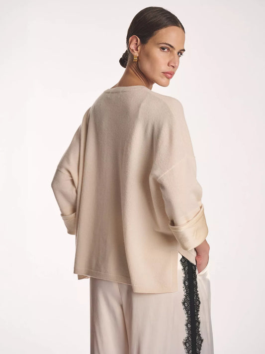Amanda Wakeley Cashmere, Silk Cuff Sweater
