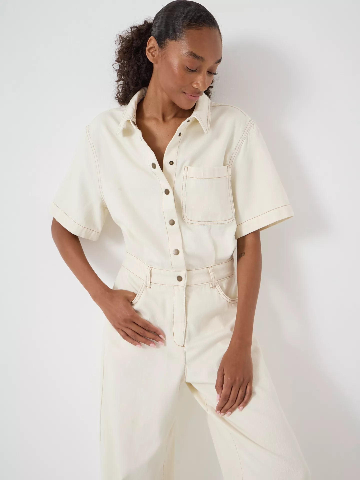 HUSH Evelyn Denim Jumpsuit