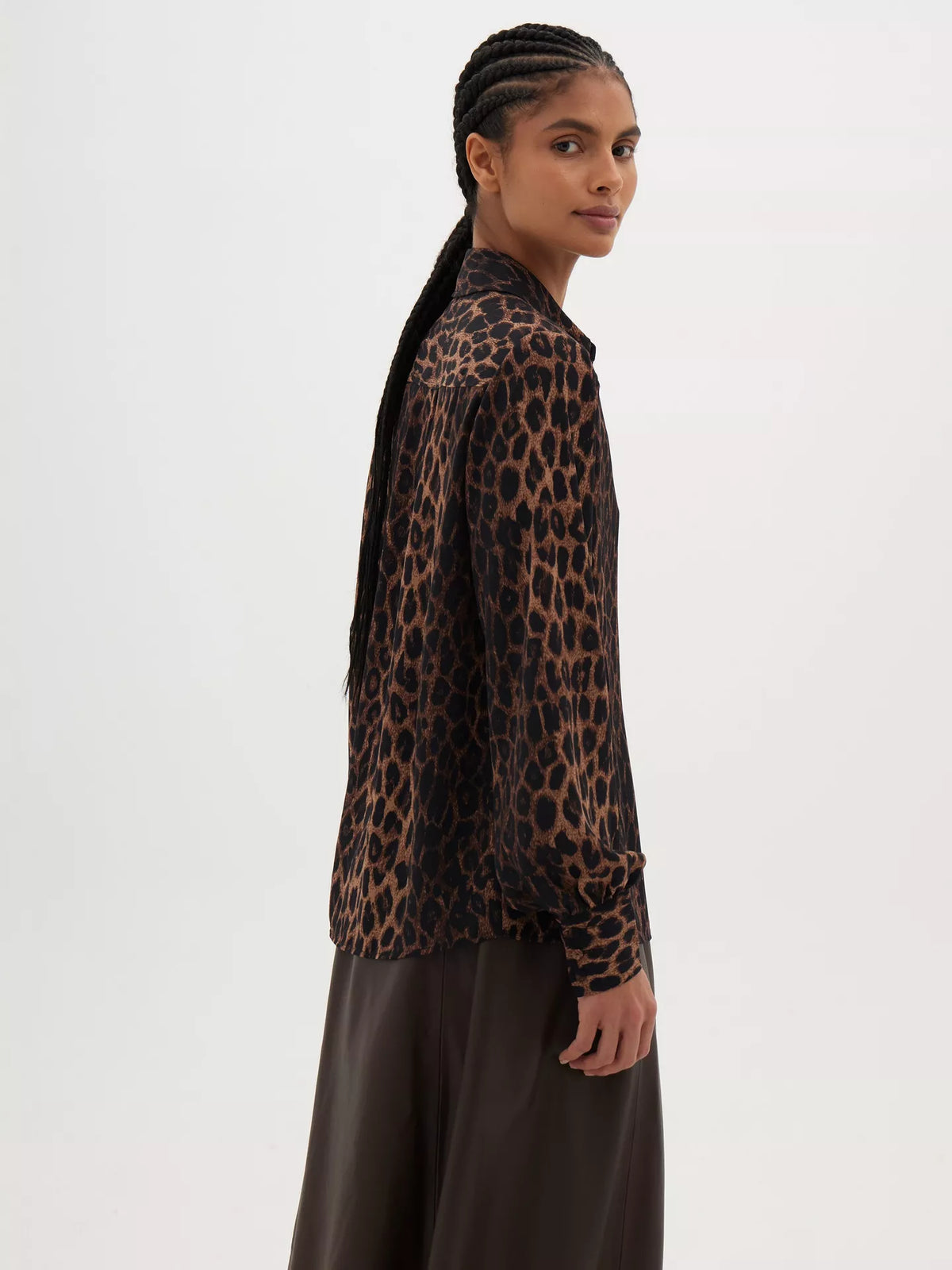HUSH Chiffon Animal Long Sleeve Top