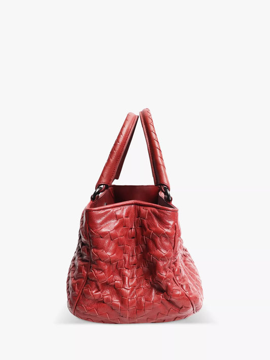 Pre-loved Bottega Veneta Intrecciato Leather Top Handle Bag