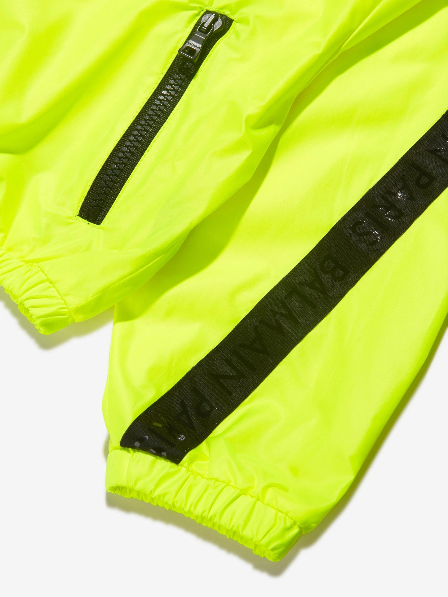 BALMAIN Kids Fluorescent Zip Up Jacket