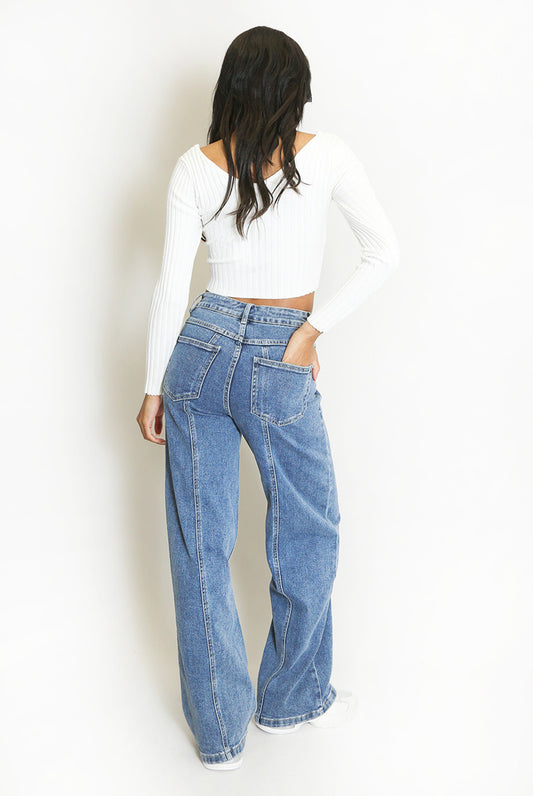 Visible Seam Dad Fit (Blue)