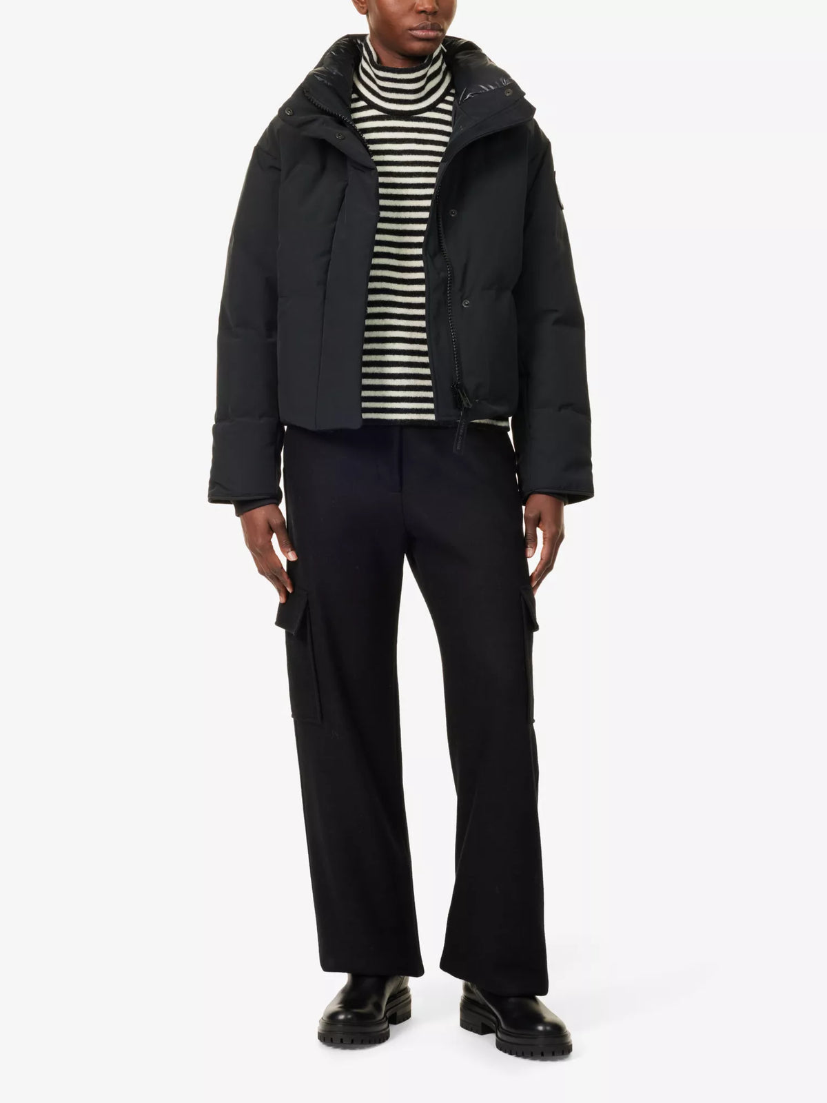 CANADA GOOSE cropped shell down puffer jacket