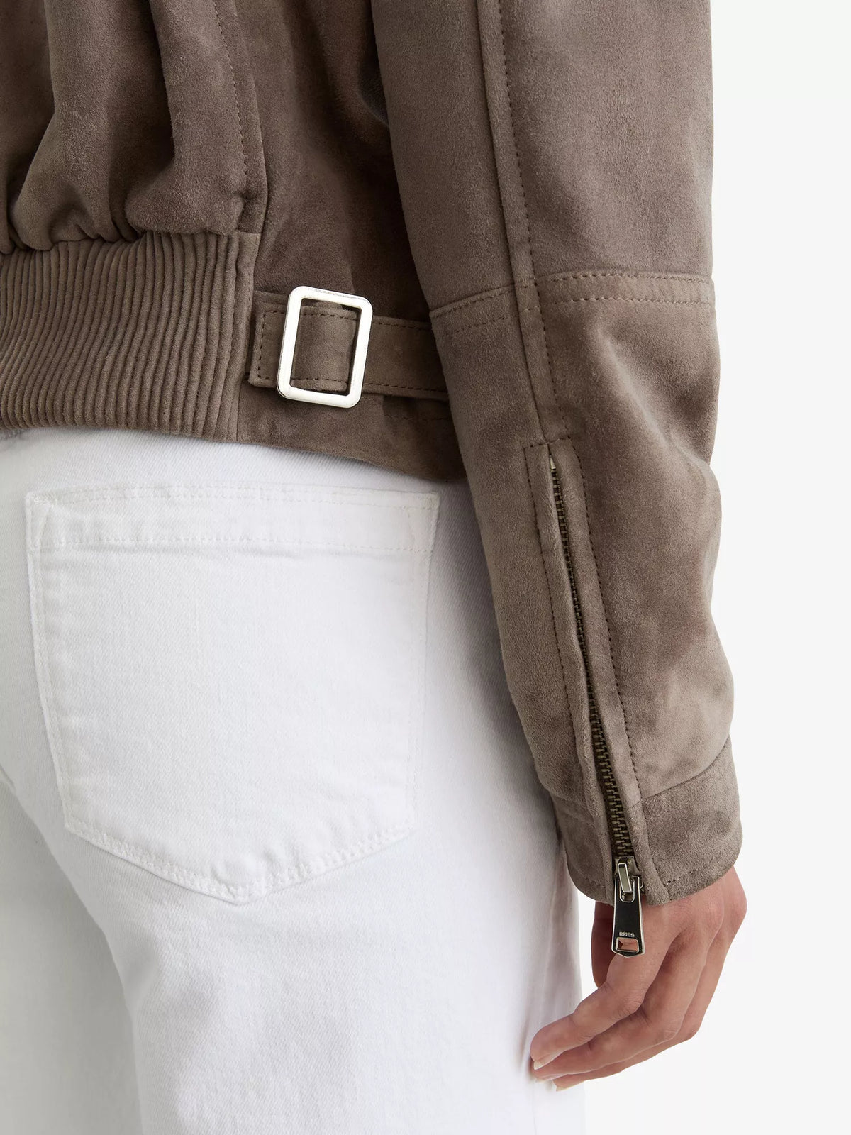 REISS Sorena Suede Jacket
