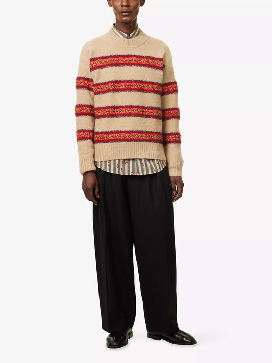 DRIES VAN NOTEN Striped Alpaca Sweater