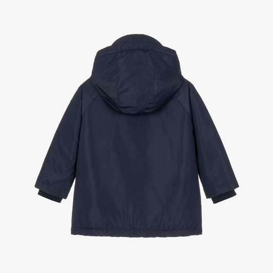 Petit Bateau Hooded Parka Coat with Fleece Lining