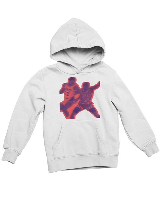 Basketball players premium white hoodie