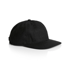 Load image into Gallery viewer, Baseball cap | 50% wool 50% polyester | black

