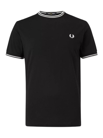 Fred Perry Twin Tipped T-Shirt (Black)