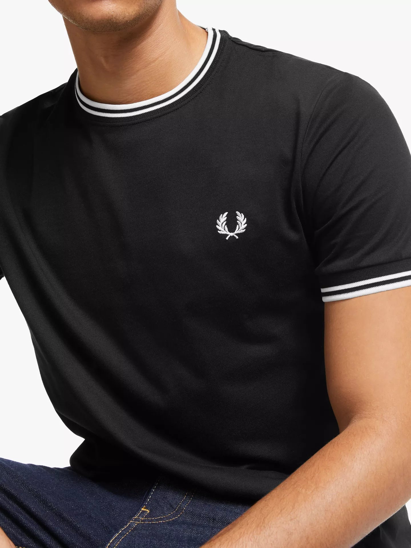 Fred Perry Twin Tipped T-Shirt (Black)
