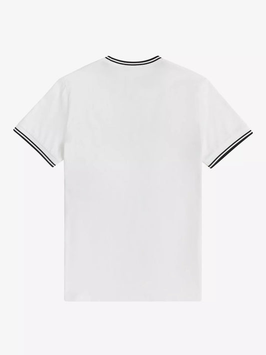 Fred Perry Twin Tipped T-Shirt (White)