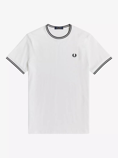 Fred Perry Twin Tipped T-Shirt (White)