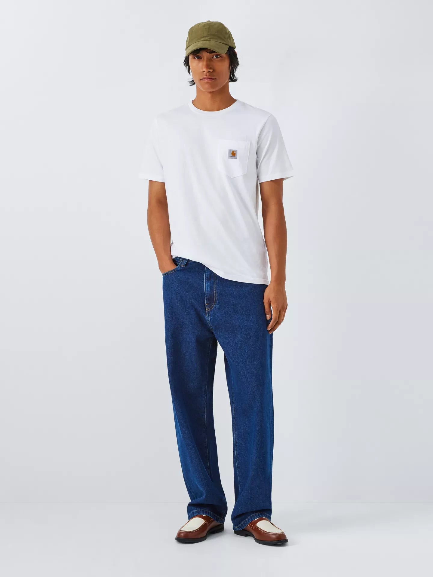 Carhartt WIP Short Sleeve Pocket T-Shirt (White)