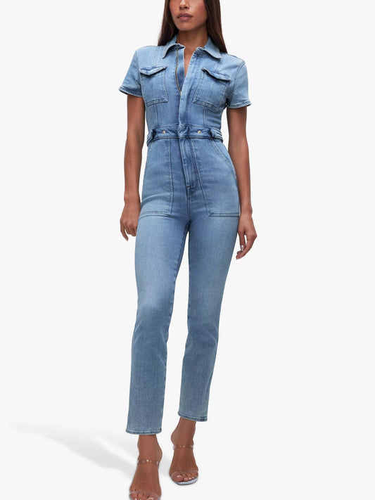 Good American Short Sleeve Jumpsuit