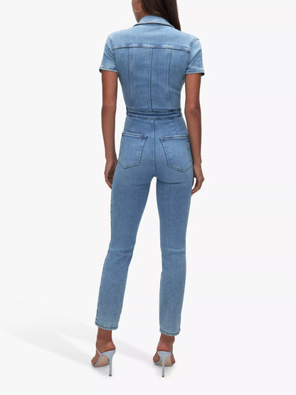Good American Short Sleeve Jumpsuit