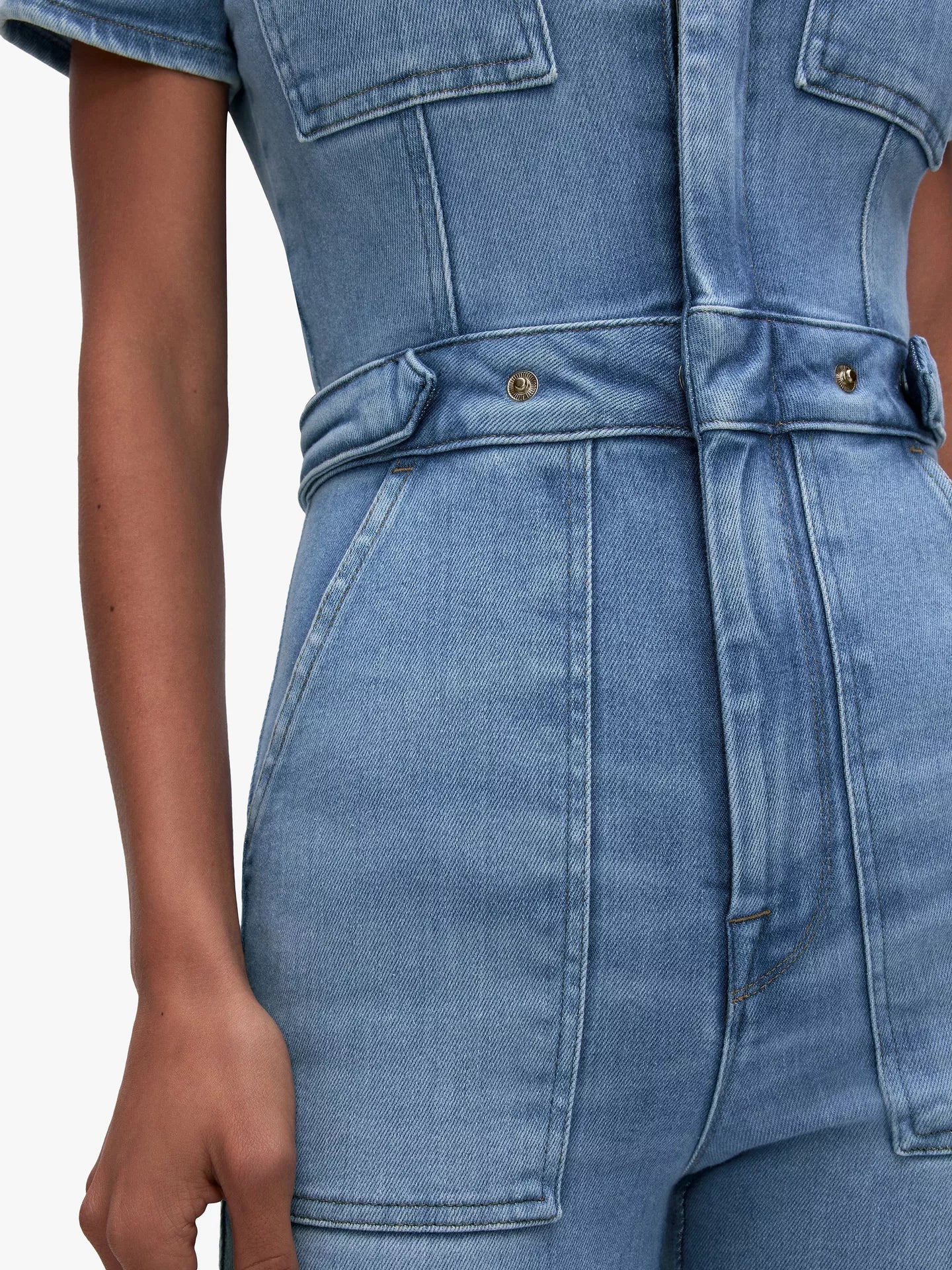 Good American Short Sleeve Jumpsuit