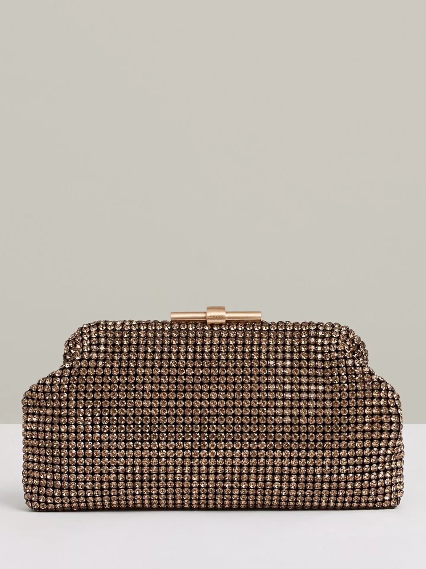 Reiss Adaline Crystal Clutch Bag