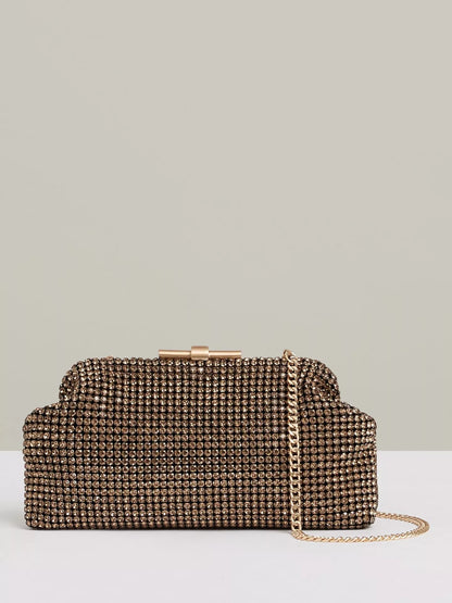 Reiss Adaline Crystal Clutch Bag