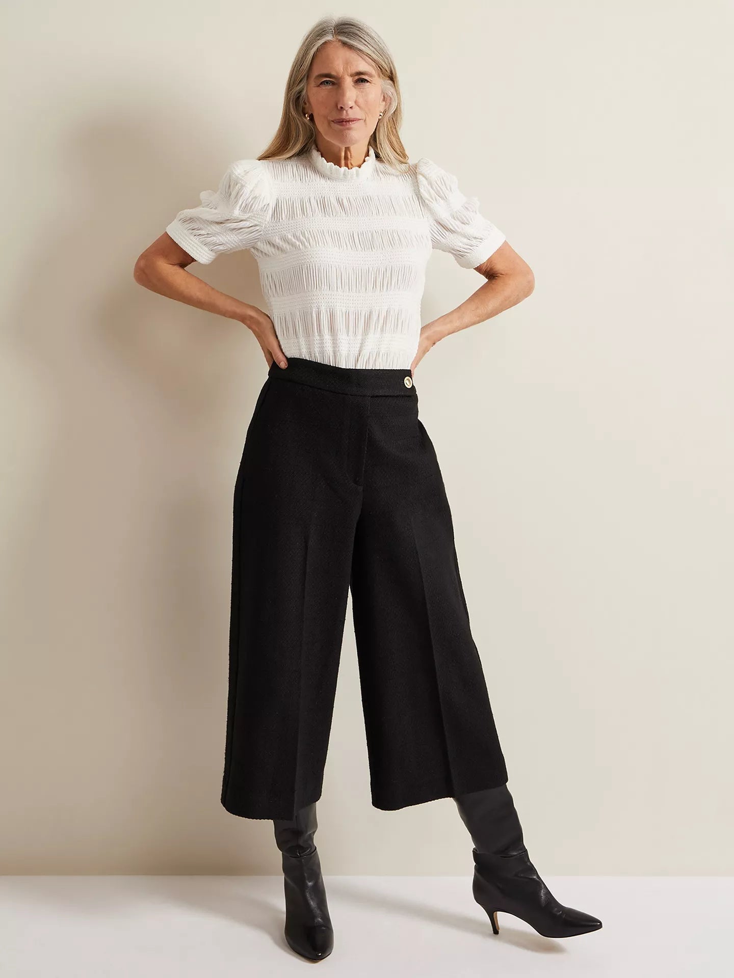 Phase Eight Samiha High Neck Textured Top