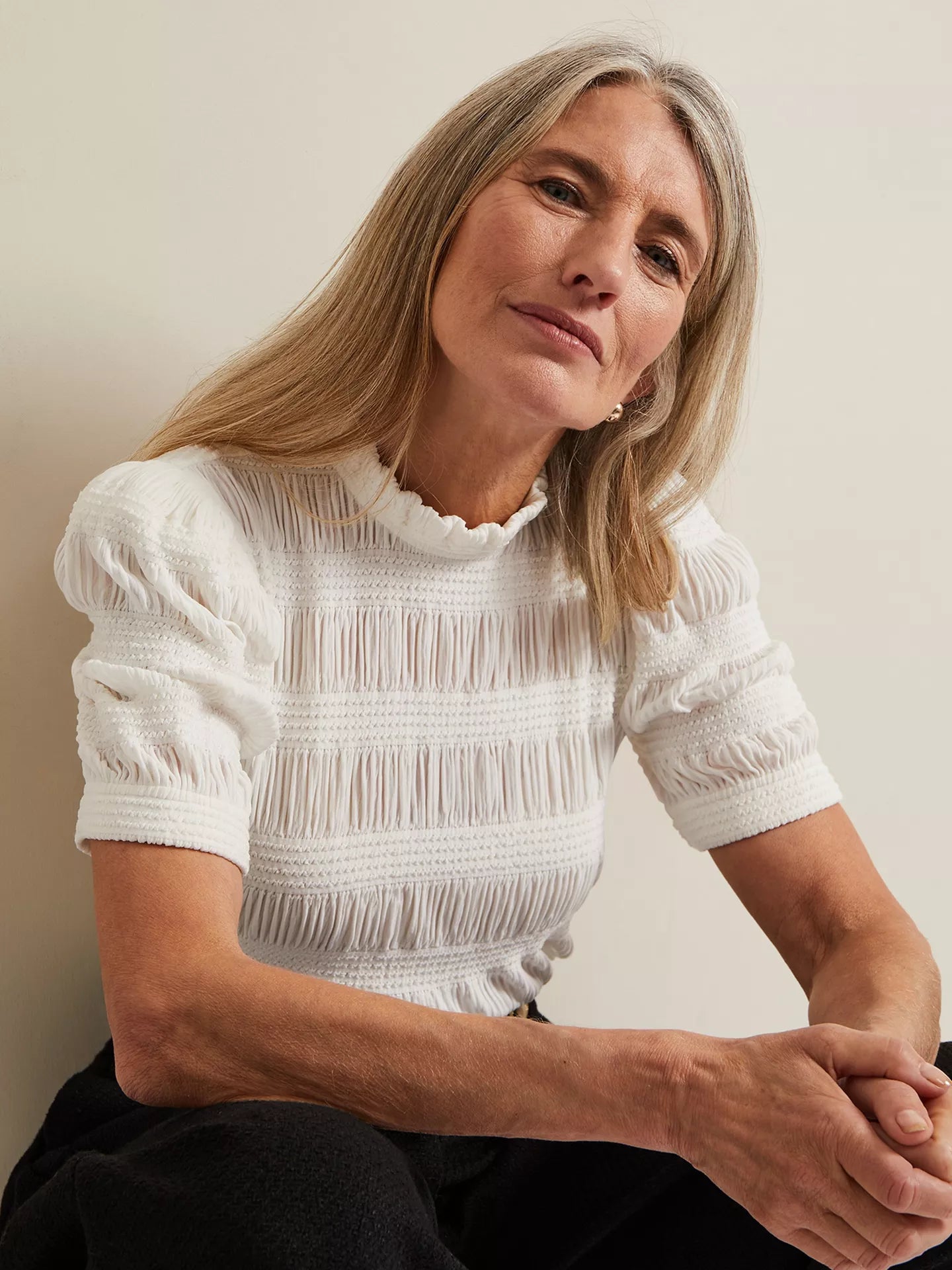 Phase Eight Samiha High Neck Textured Top