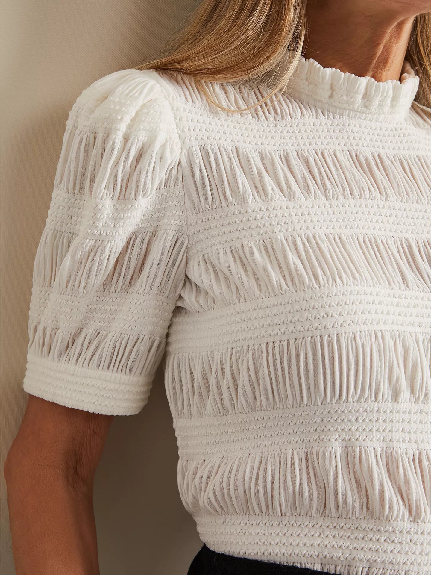 Phase Eight Samiha High Neck Textured Top