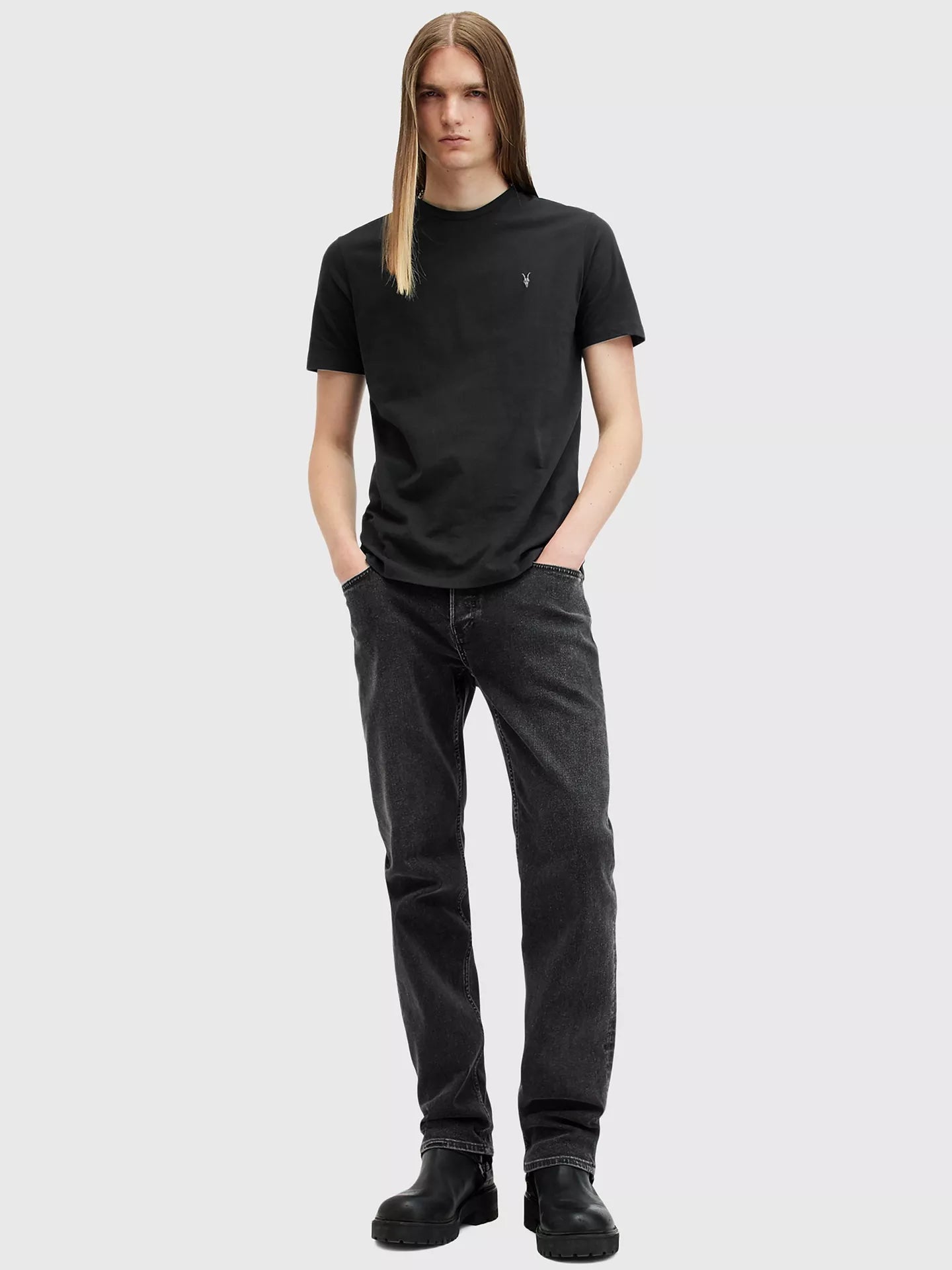 AllSaints Brace Crew Cotton T-Shirt