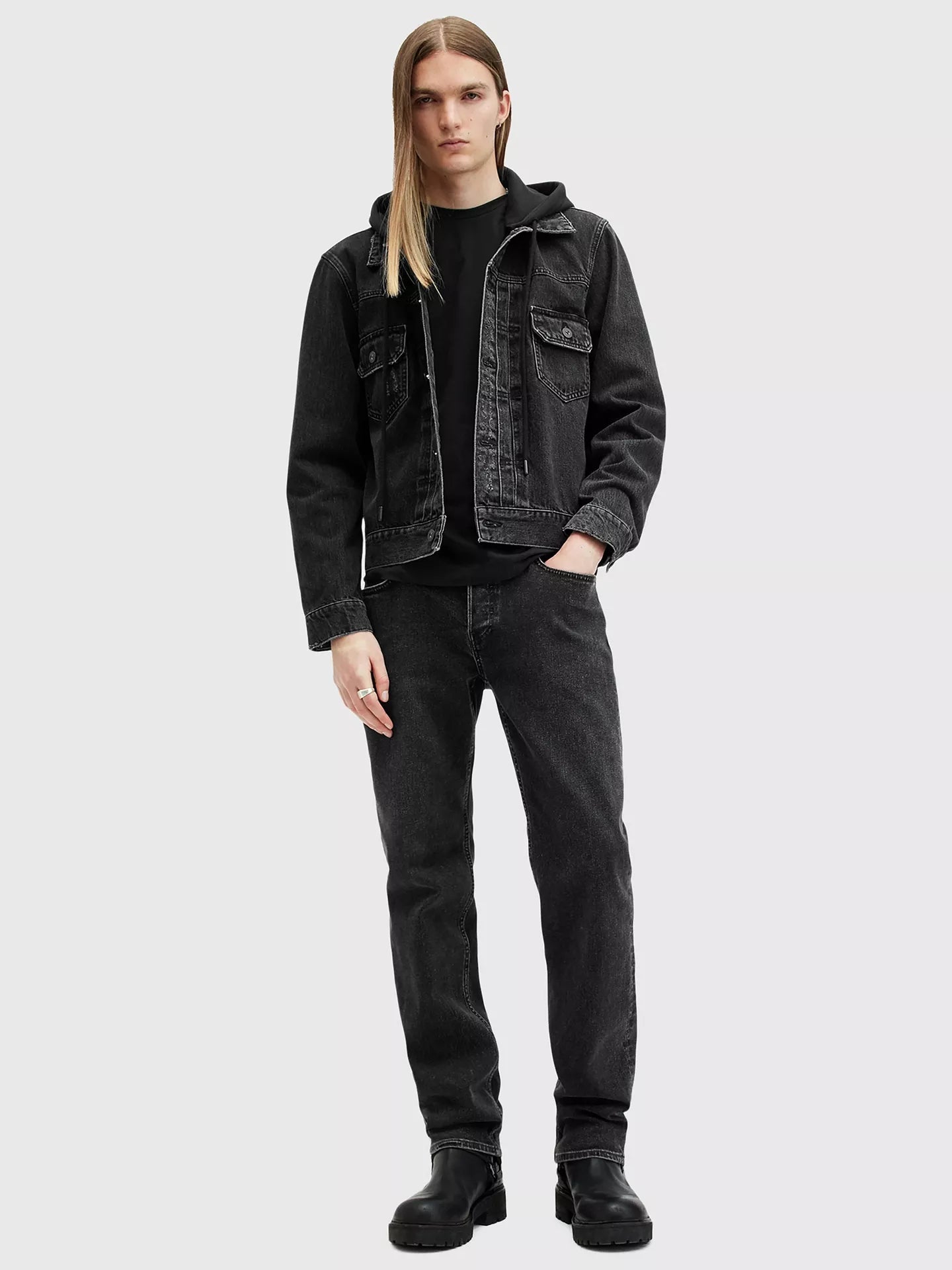AllSaints Brace Crew Cotton T-Shirt