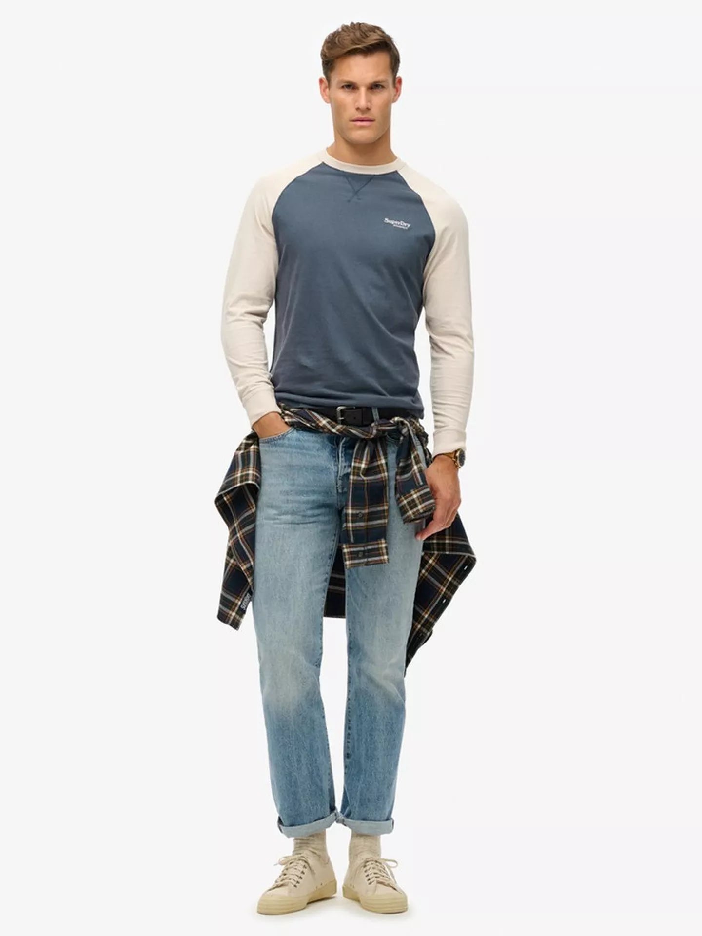 Superdry Essential Logo Baseball Long Sleeve Top