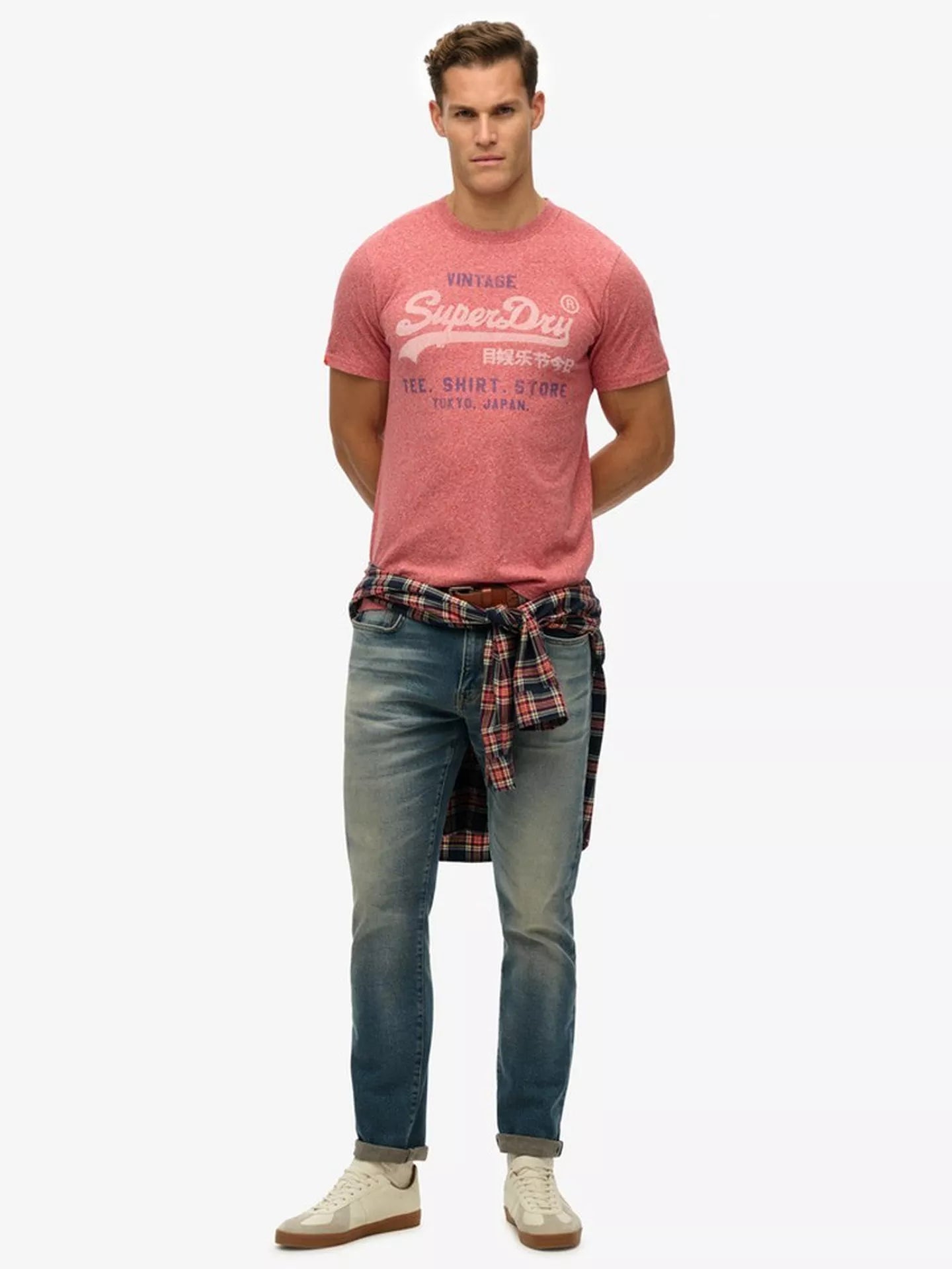 Superdry Cotton Marl Vintage Logo T-Shirt