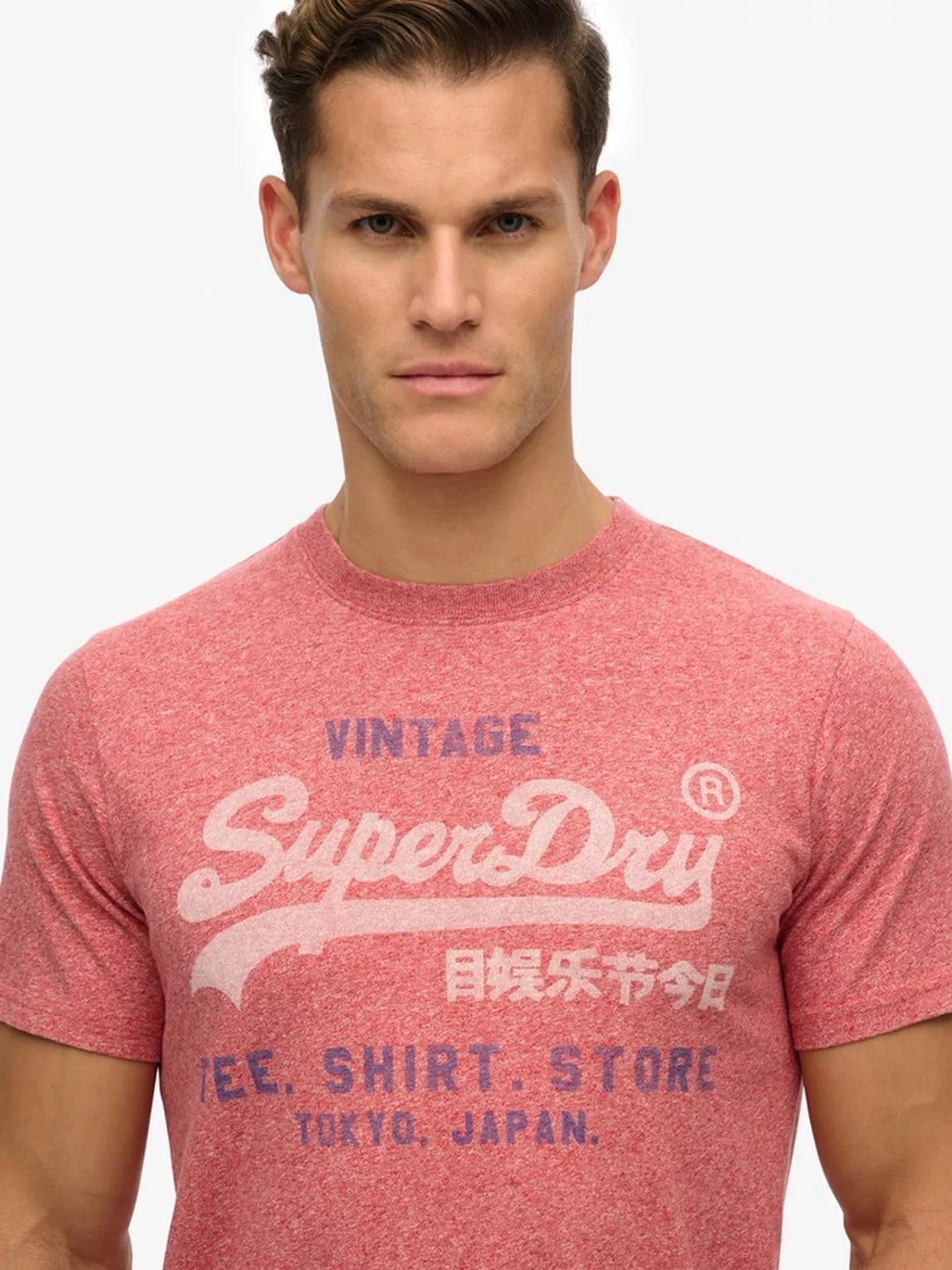 Superdry Cotton Marl Vintage Logo T-Shirt