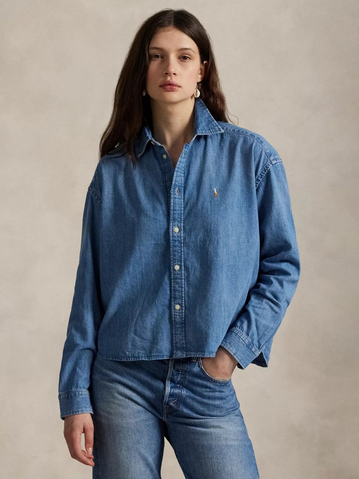 Polo Ralph Lauren Cropped Boxy Shirt