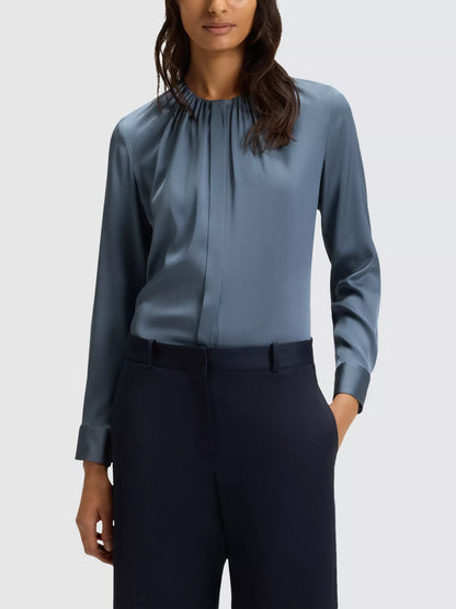 BOSS Banorah Silk Rich Top (Blue)