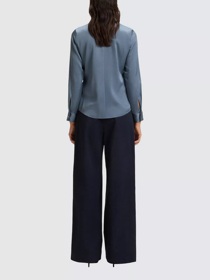 BOSS Banorah Silk Rich Top (Blue)