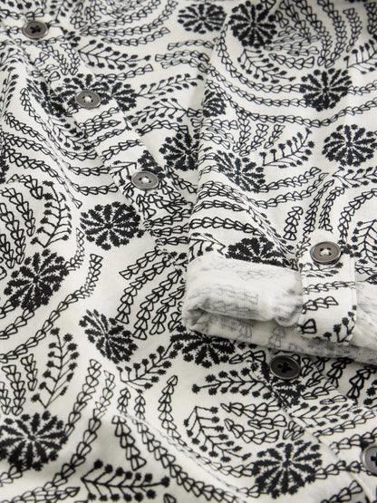 White Stuff Annie Printed Cotton Shirt