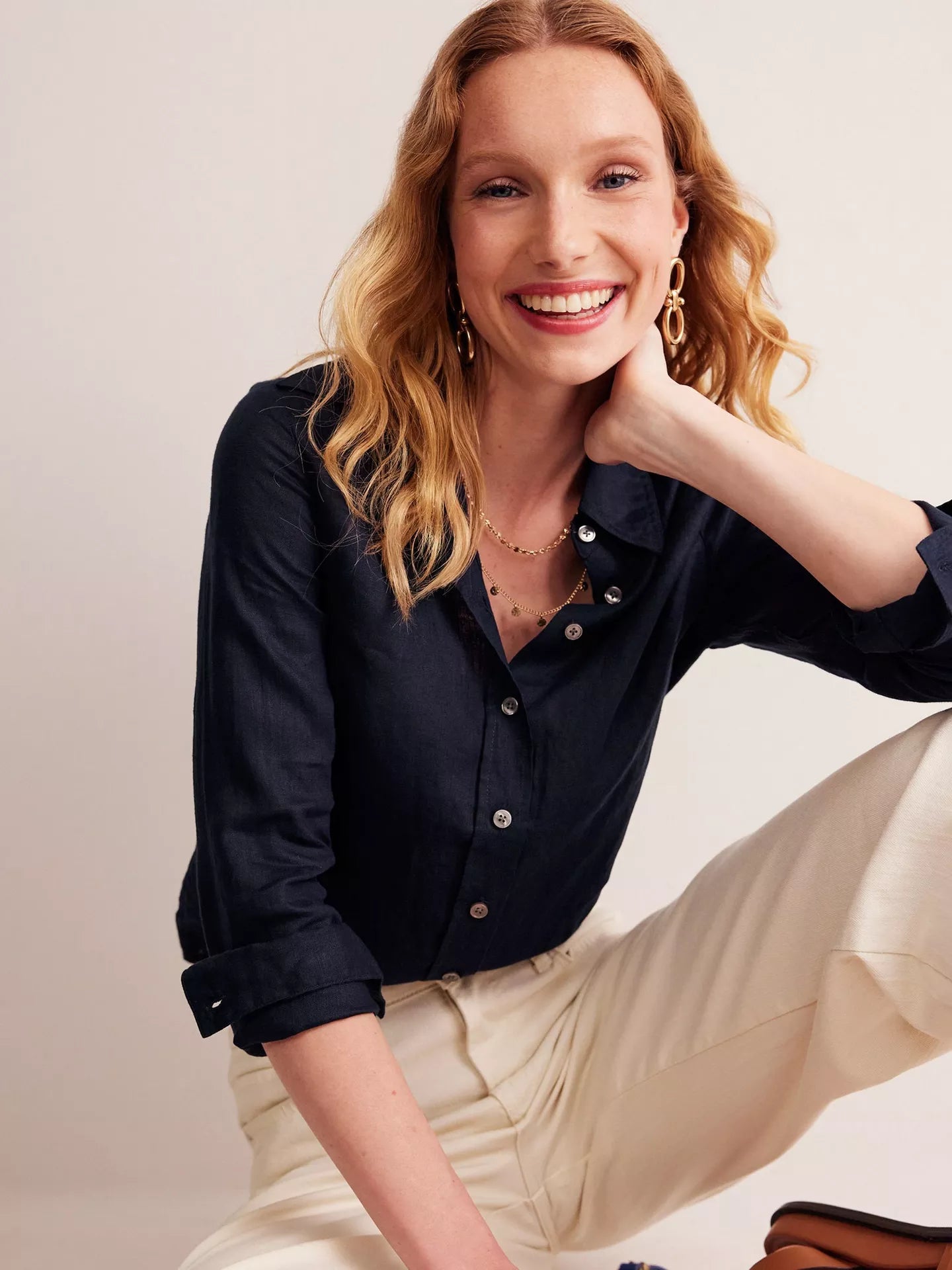 Boden Sienna Pure Linen Shirt