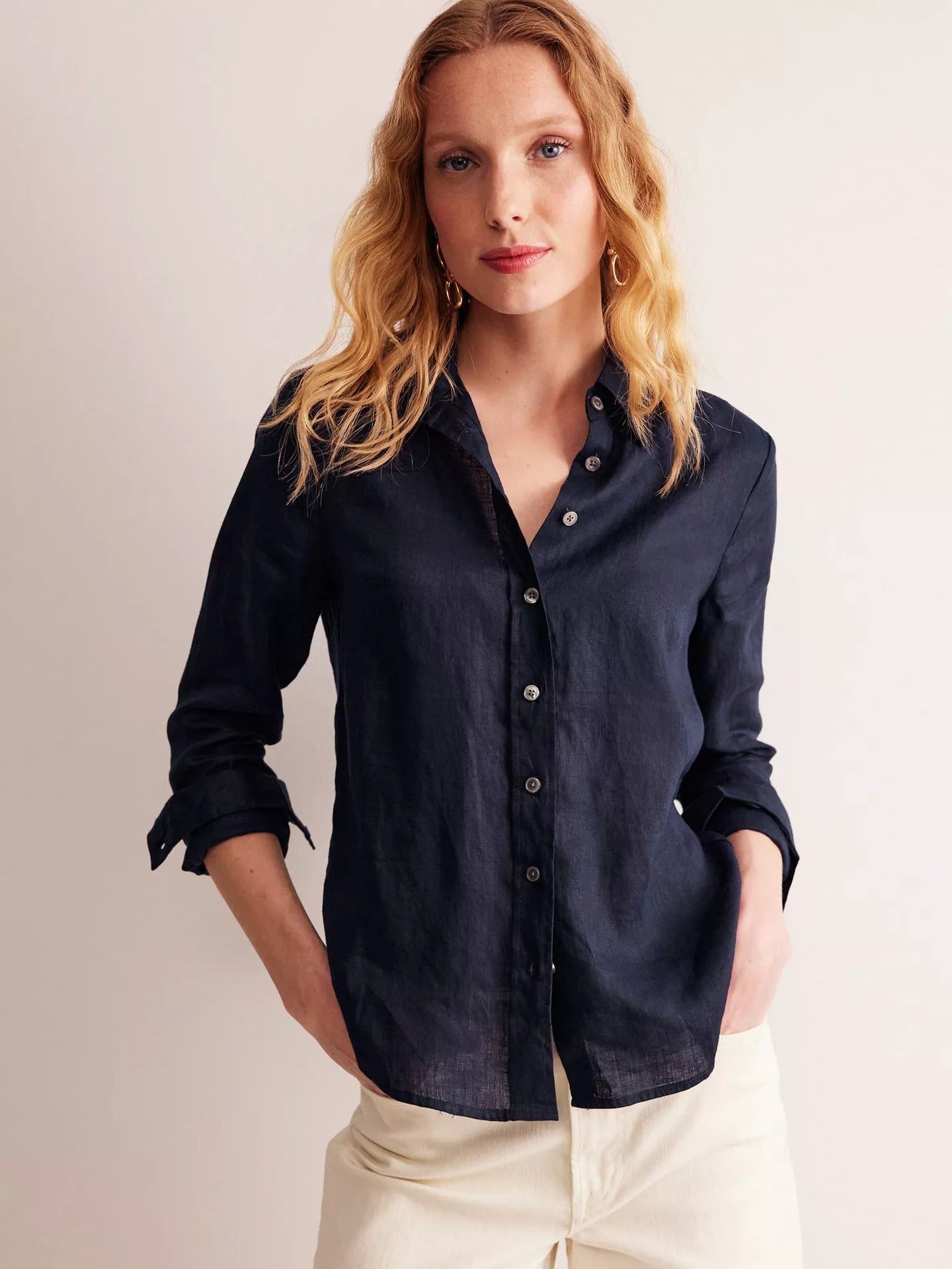 Boden Sienna Pure Linen Shirt