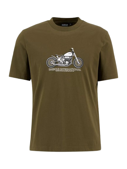 Barbour International Cheney Cotton Regular Fit Bike Graphic