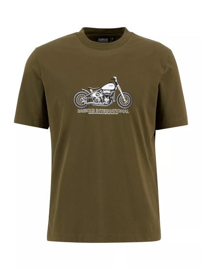 Barbour International Cheney Cotton Regular Fit Bike Graphic