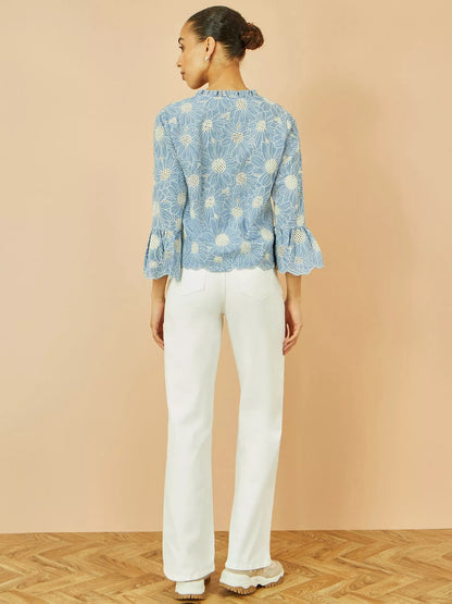 Yumi Daisy Broderie Shirt