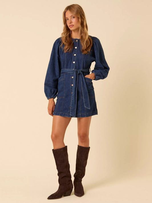 Nobody's Child Carlee Mini Denim Dress