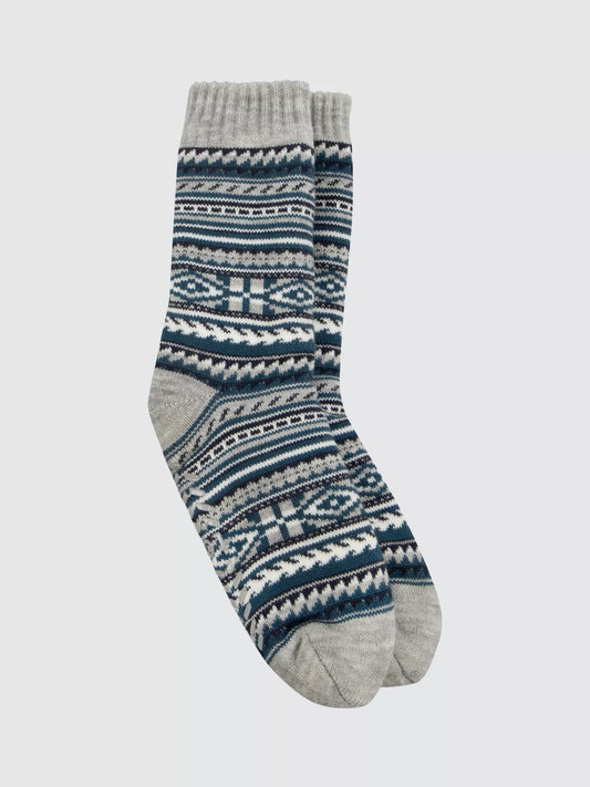 totes Fair Isle Slipper Socks
