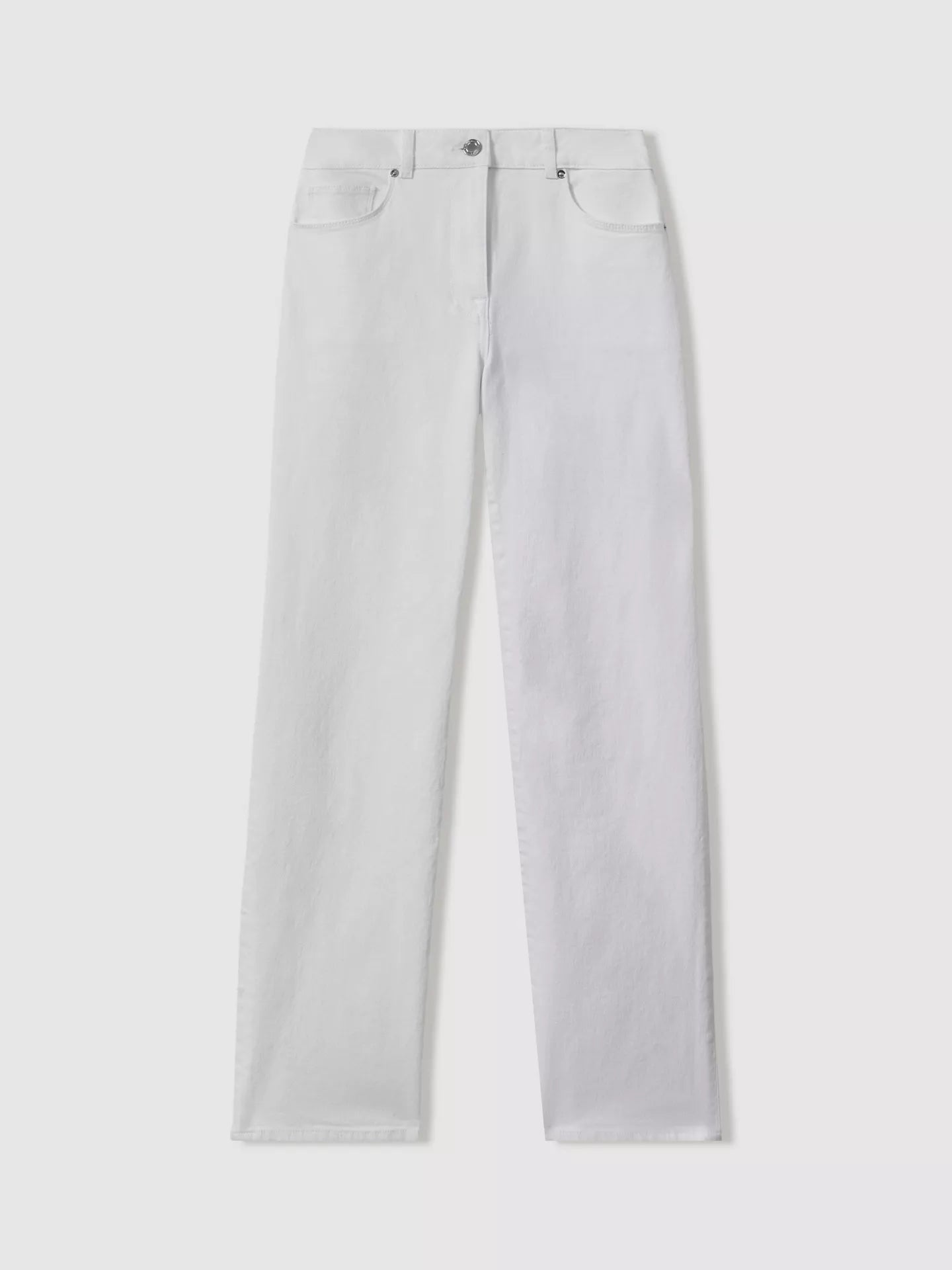 Reiss Selin Mid Rise Straight Leg Jeans