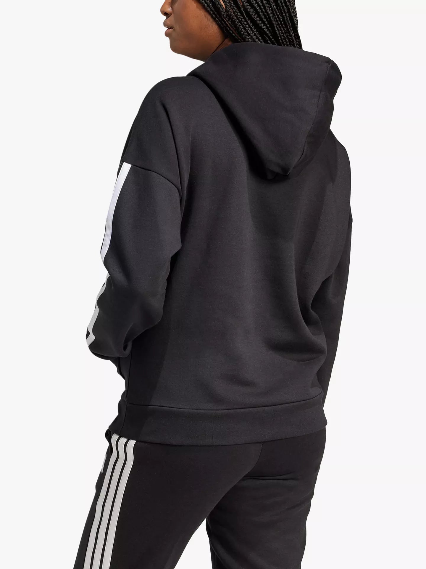 adidas Women's 3 Stripes Fleece Hoodie