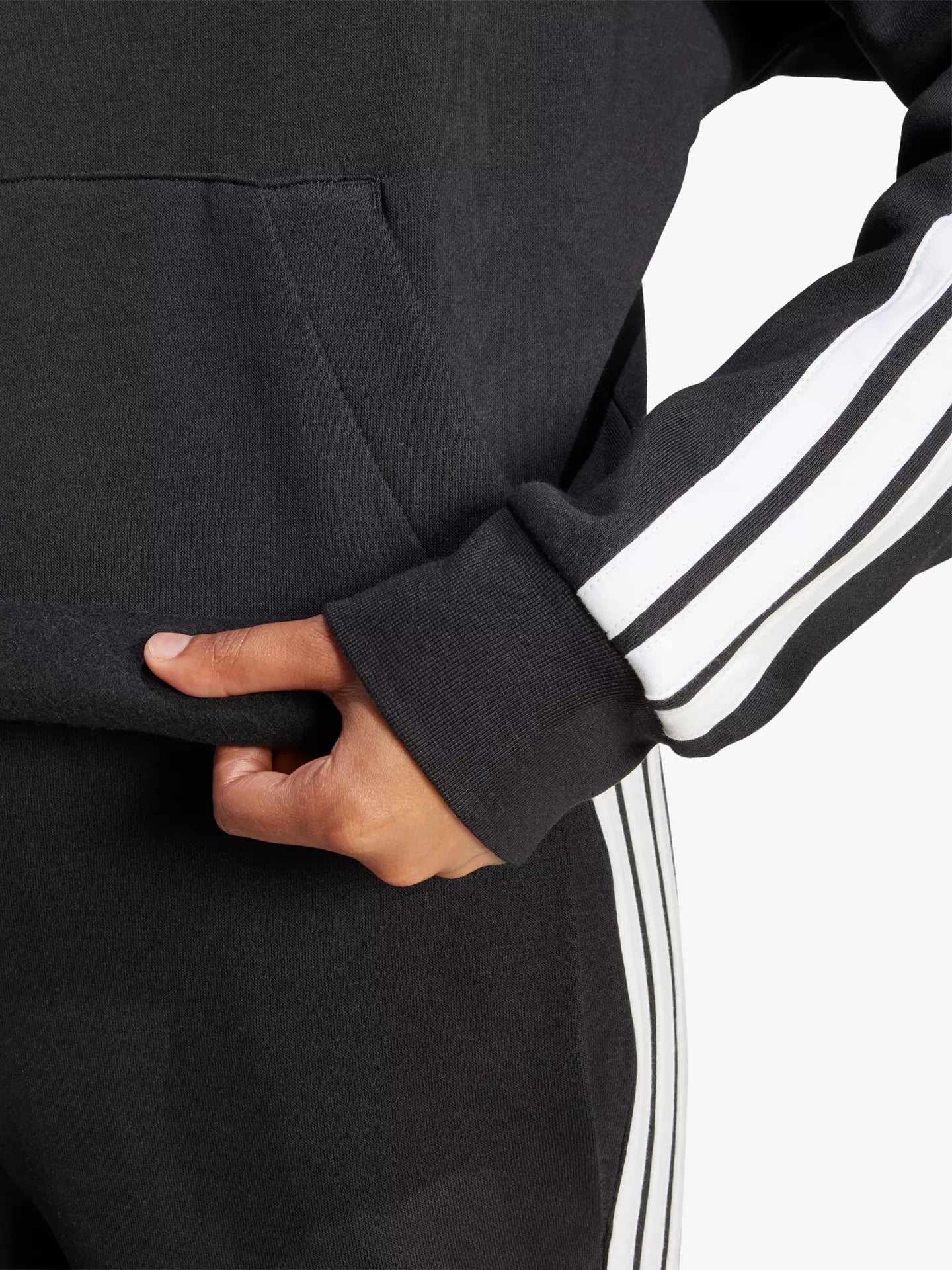 adidas Women's 3 Stripes Fleece Hoodie